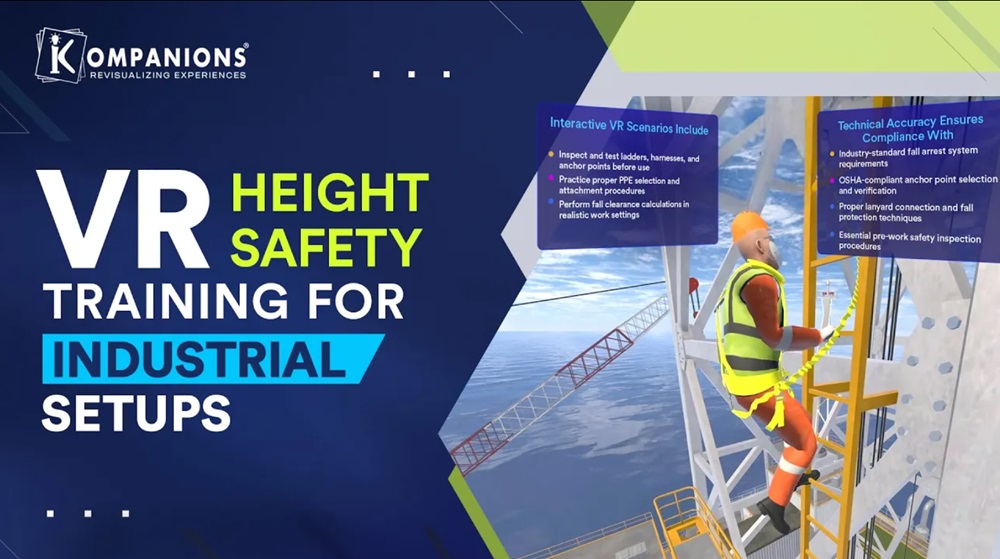 Height safety training in VR